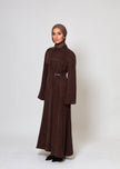 Ava Cupro Dress - Espresso