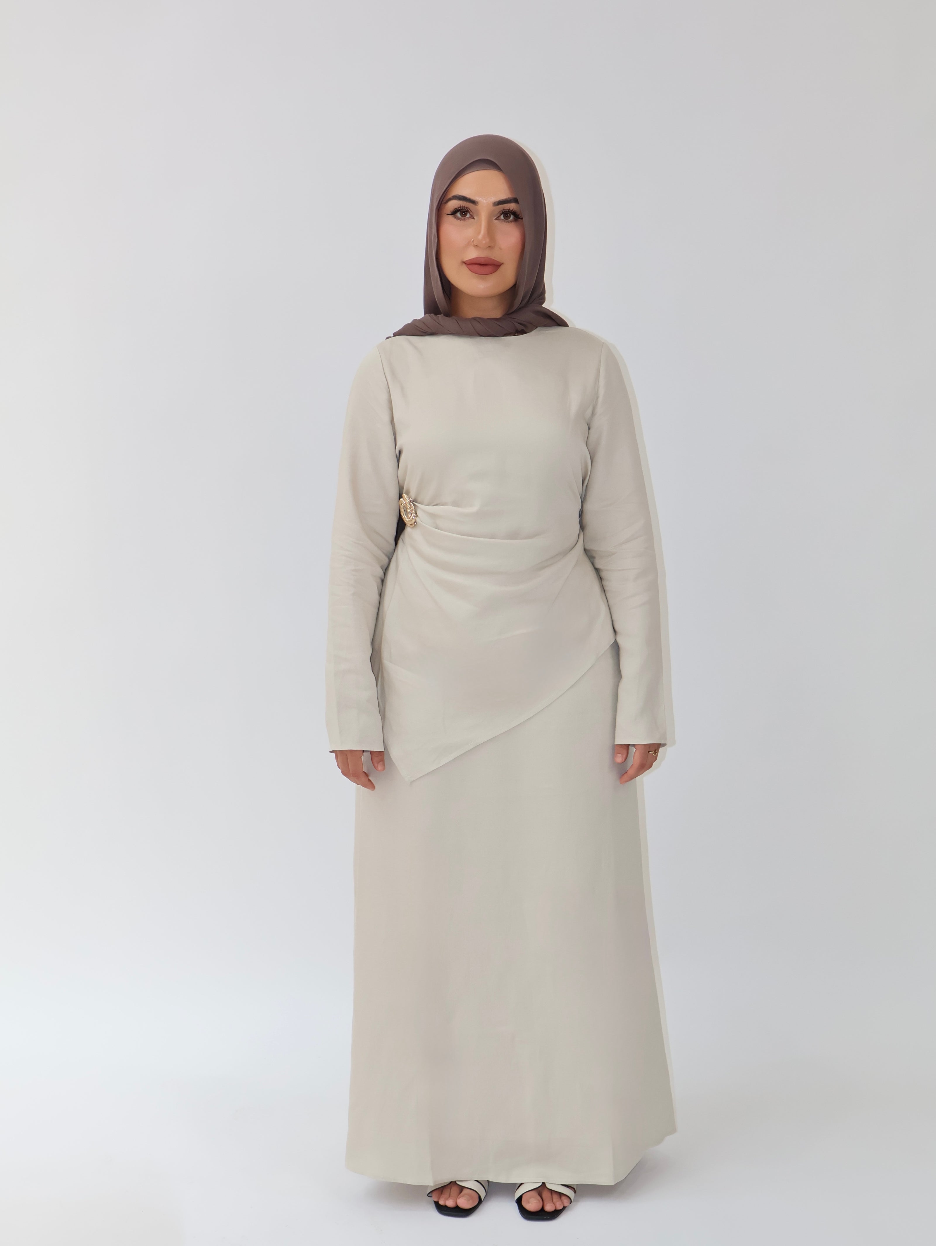 RAYAH MAXI SKIRT STONE