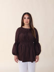 BAHAR BLOUSE - BROWN