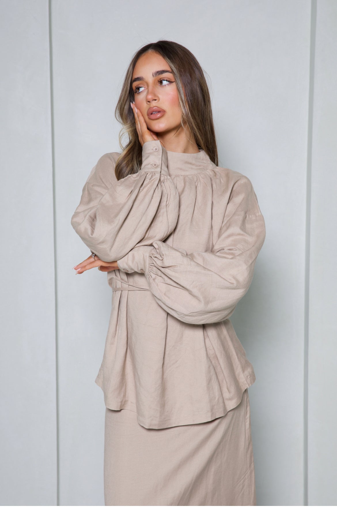 NORA BLOUSE - NATURAL