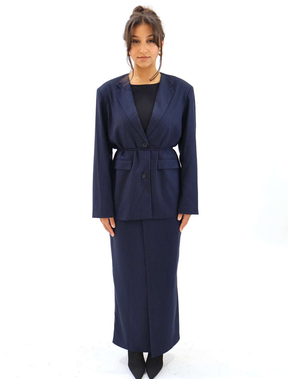 Diana Pinstripe Skirt