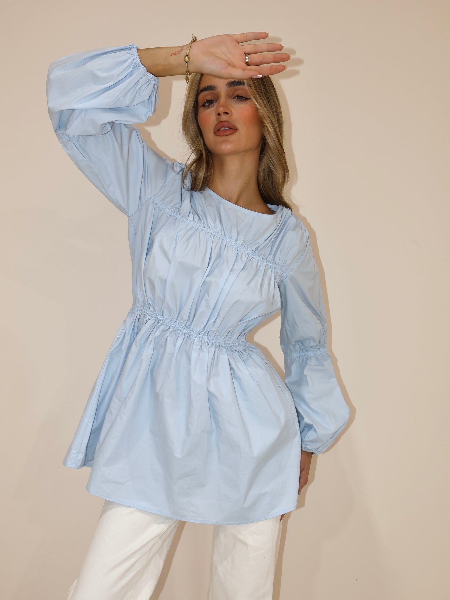 BAHAR BLOUSE - SKY BLUE