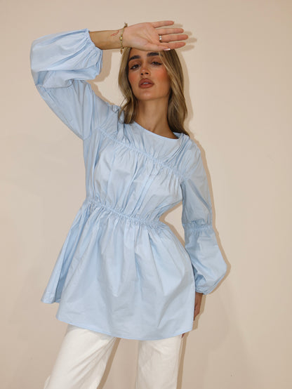 BAHAR BLOUSE - SKY BLUE