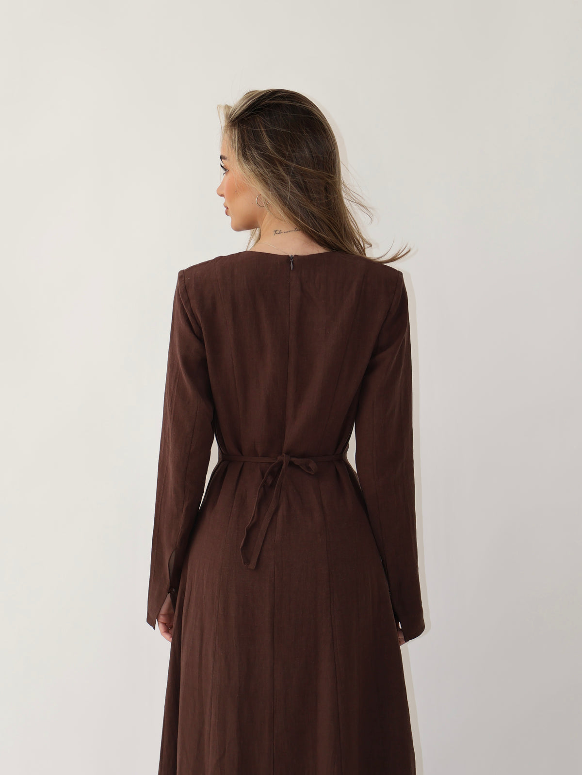 Sienna Longline Tunic Brown