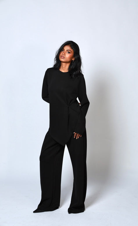Mara Asymmetrical Top Black