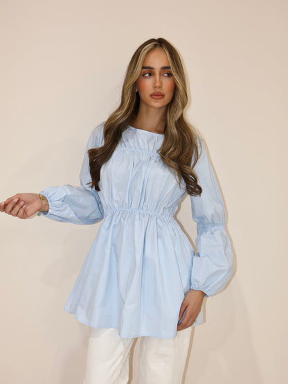 BAHAR BLOUSE - SKY BLUE