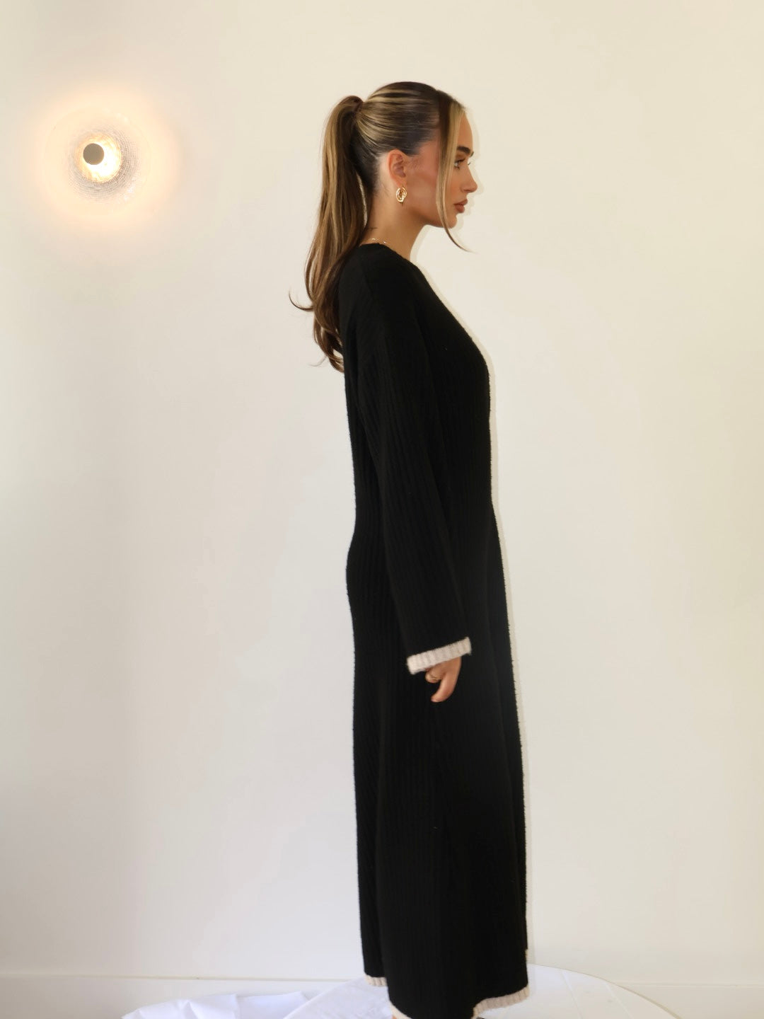 YASMIN KNIT DRESS - MIDNIGHT
