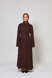Ava Cupro Dress - Espresso