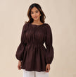BAHAR BLOUSE - BROWN
