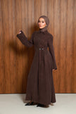 Ava Cupro Dress - Espresso