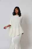 Iylah Wool Poncho Ivory
