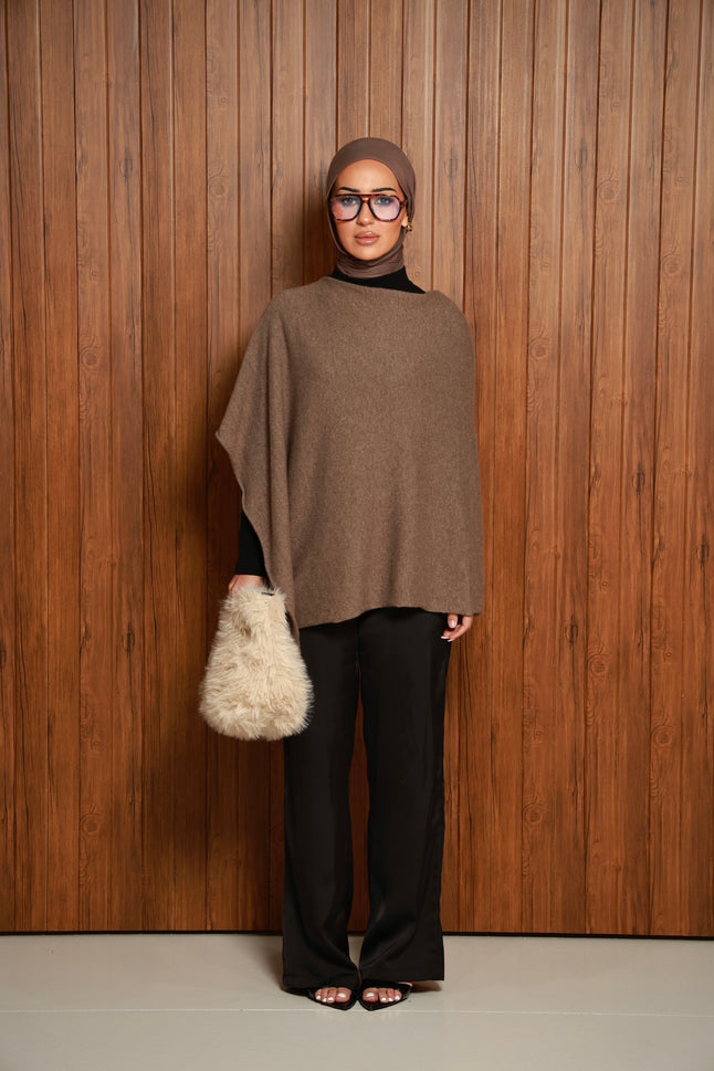Iylah Wool Poncho Oatmeal (PREORDER)