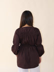 BAHAR BLOUSE - BROWN