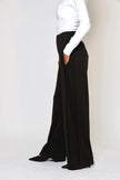 Mara Side Pleat Pant Black (PREORDER)