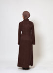 Ava Cupro Dress - Espresso