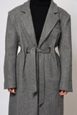 Odette Structured Longline Coat - Dusk Stone