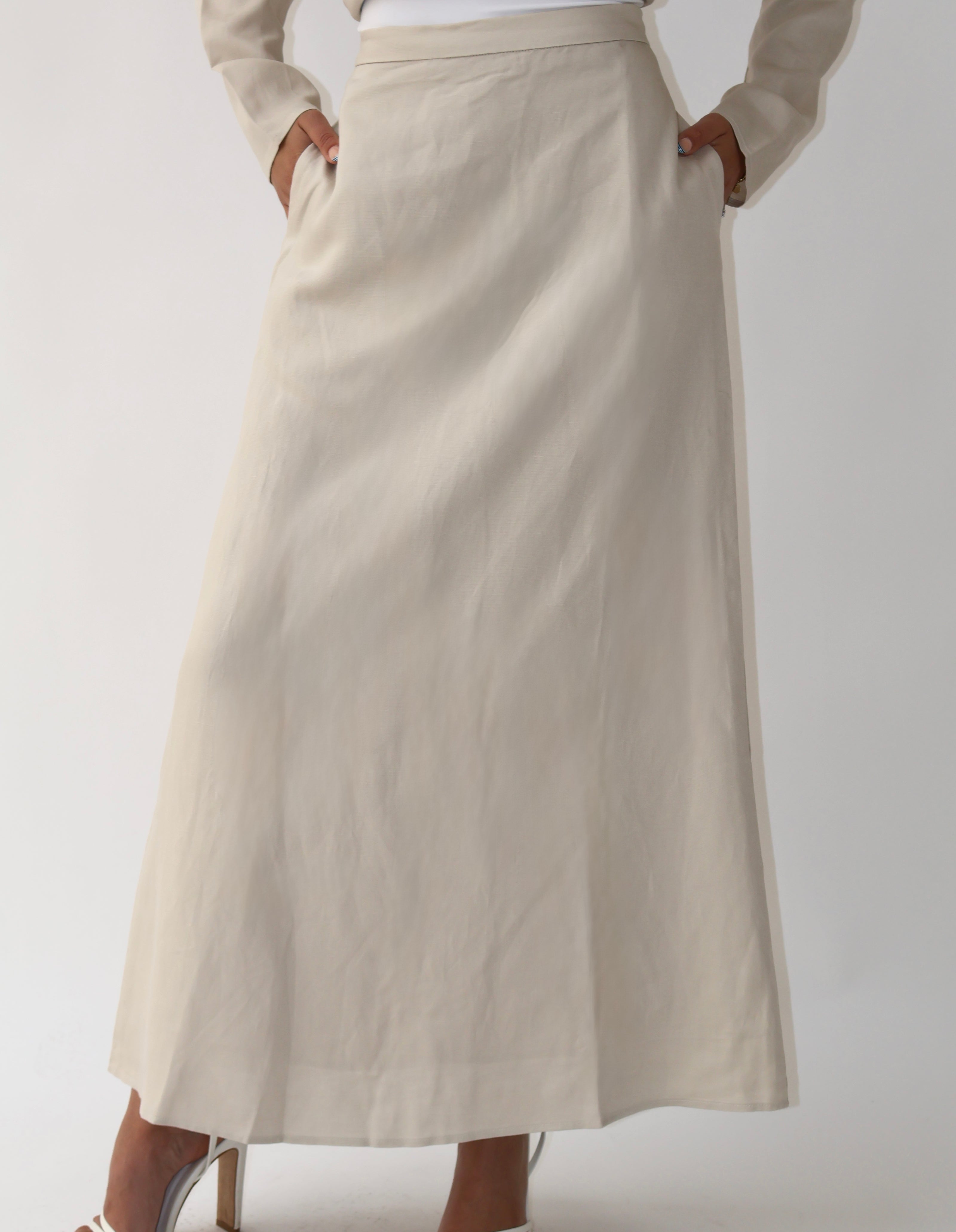 RAYAH MAXI SKIRT STONE