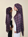 Midnight Plum Plaid Modal