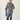 MILA ASYM KNIT TOP — GRAY