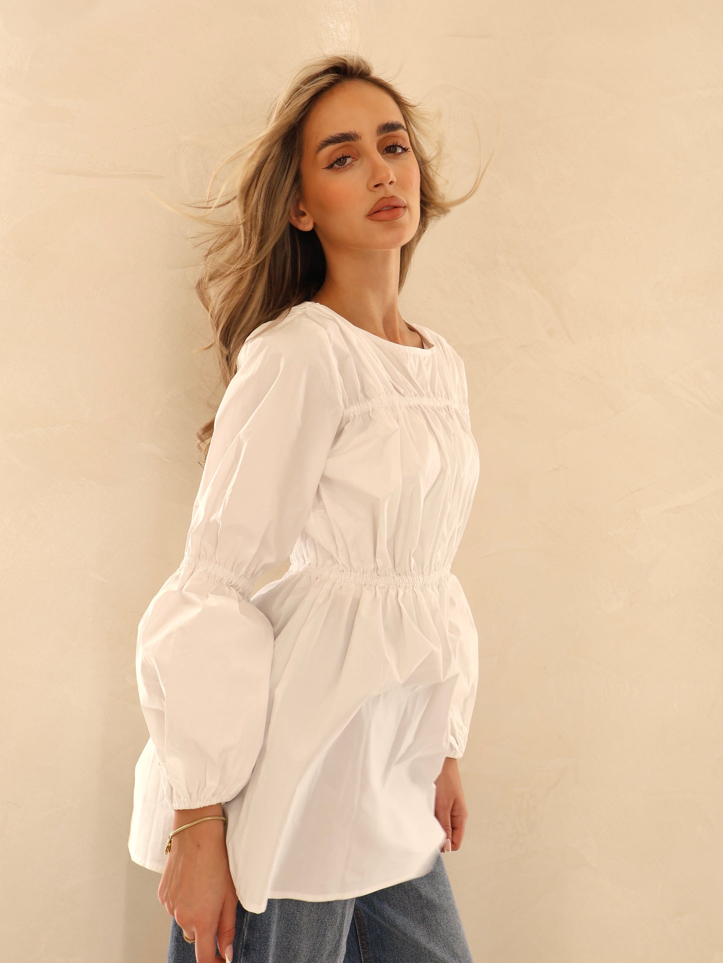 BAHAR BLOUSE - WHITE