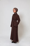 Ava Cupro Dress - Espresso