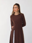 Sienna Longline Tunic Brown