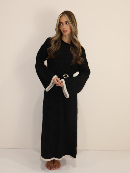 YASMIN KNIT DRESS - MIDNIGHT