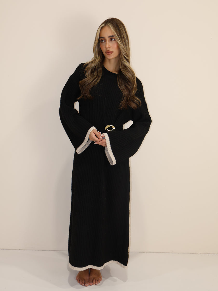 YASMIN KNIT DRESS - MIDNIGHT