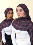 Midnight Plum Plaid Modal