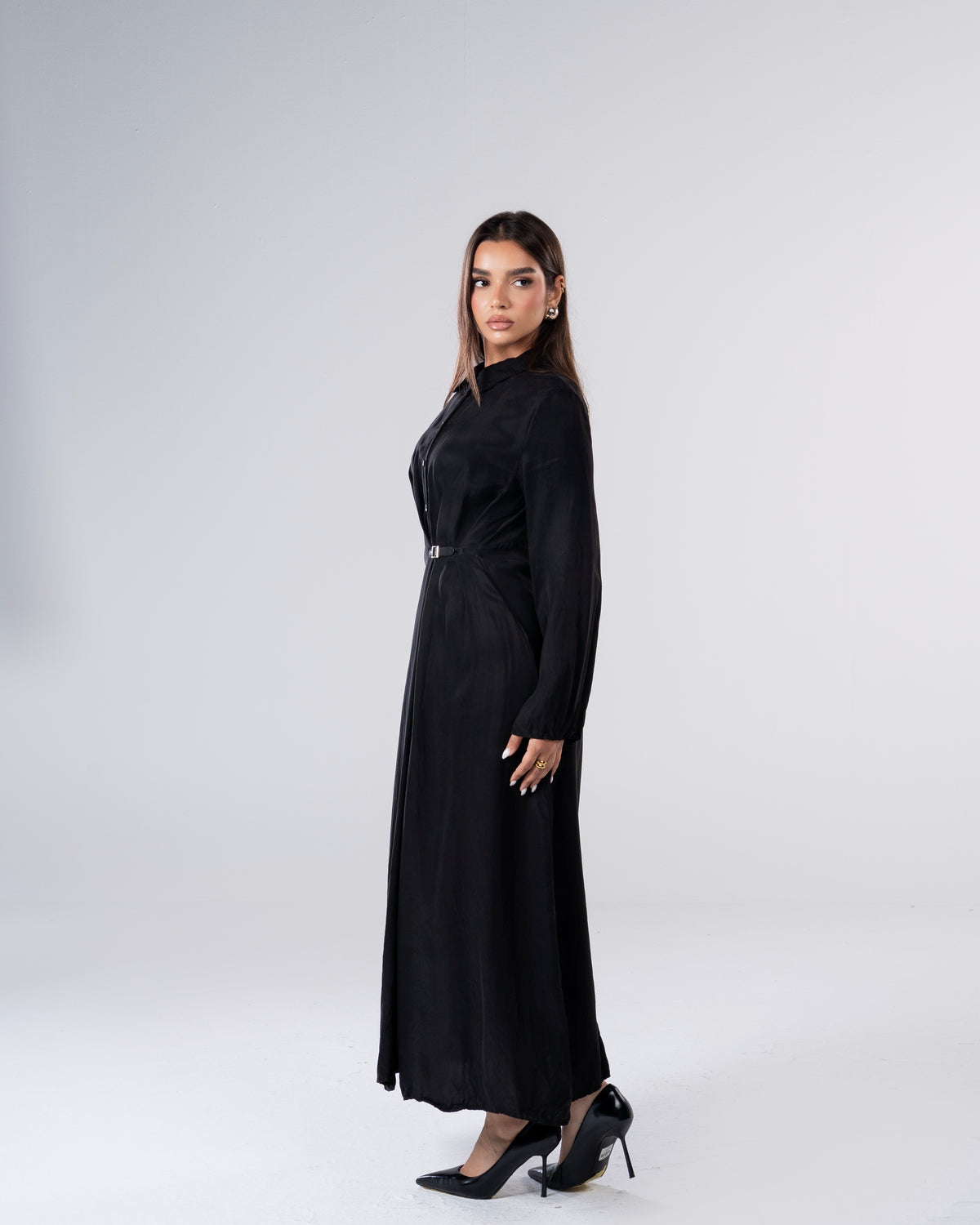 Ava Cupro Dress Black