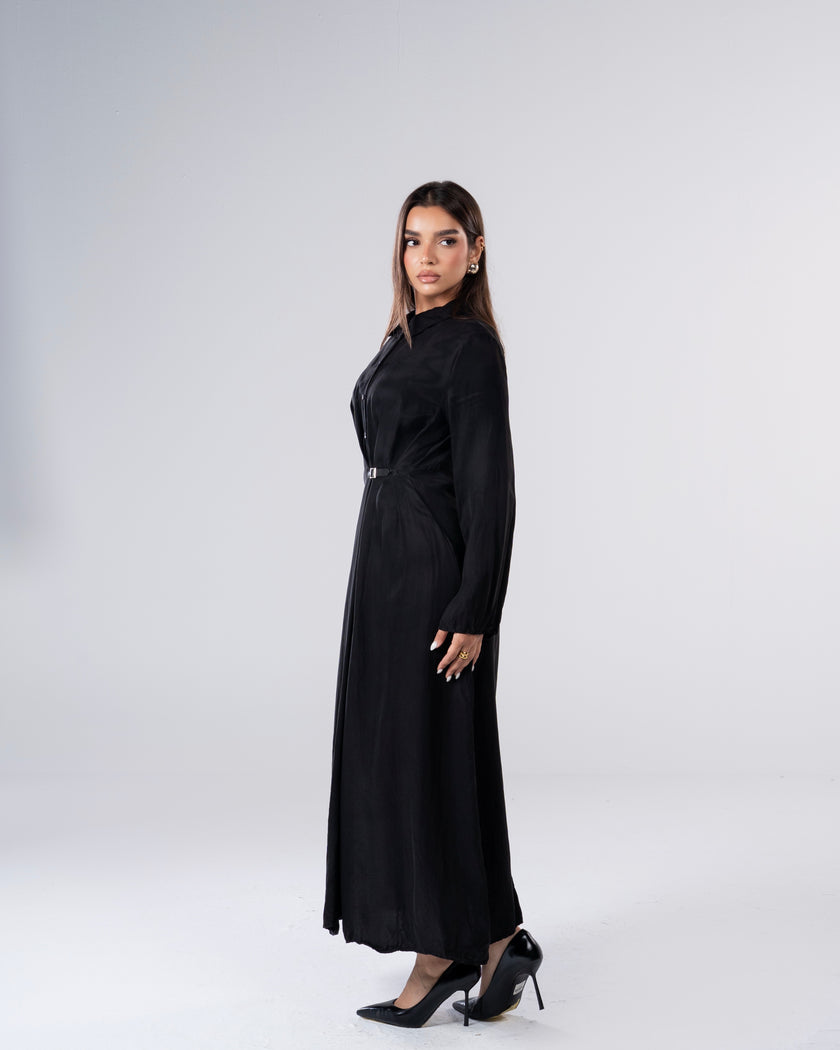 Ava Cupro Dress Black