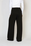 Mara Side Pleat Pant Black (PREORDER)