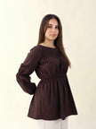 BAHAR BLOUSE - BROWN