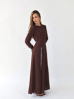 Sienna Longline Tunic Brown