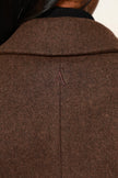Odette Structured Longline Coat - Cacao
