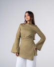 Riviera Wrap Blouse Pistachio