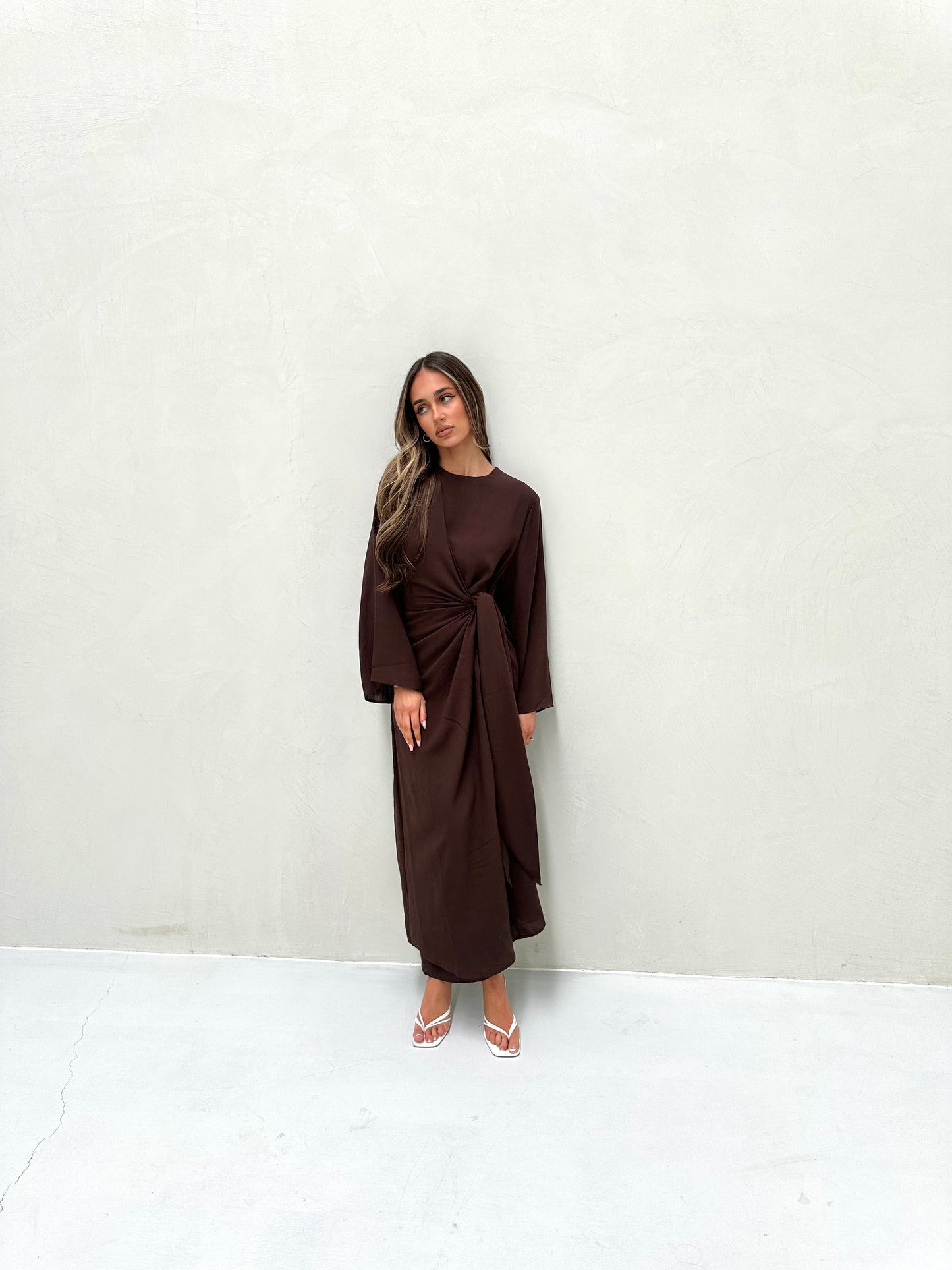 KAYA COASTAL DRESS - BROWN