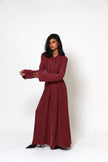 Ava Cupro Dress - Burgundy