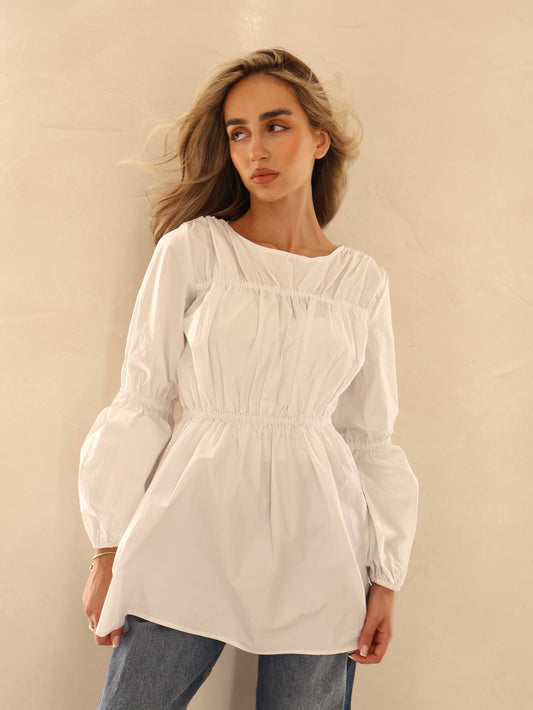 BAHAR BLOUSE - WHITE