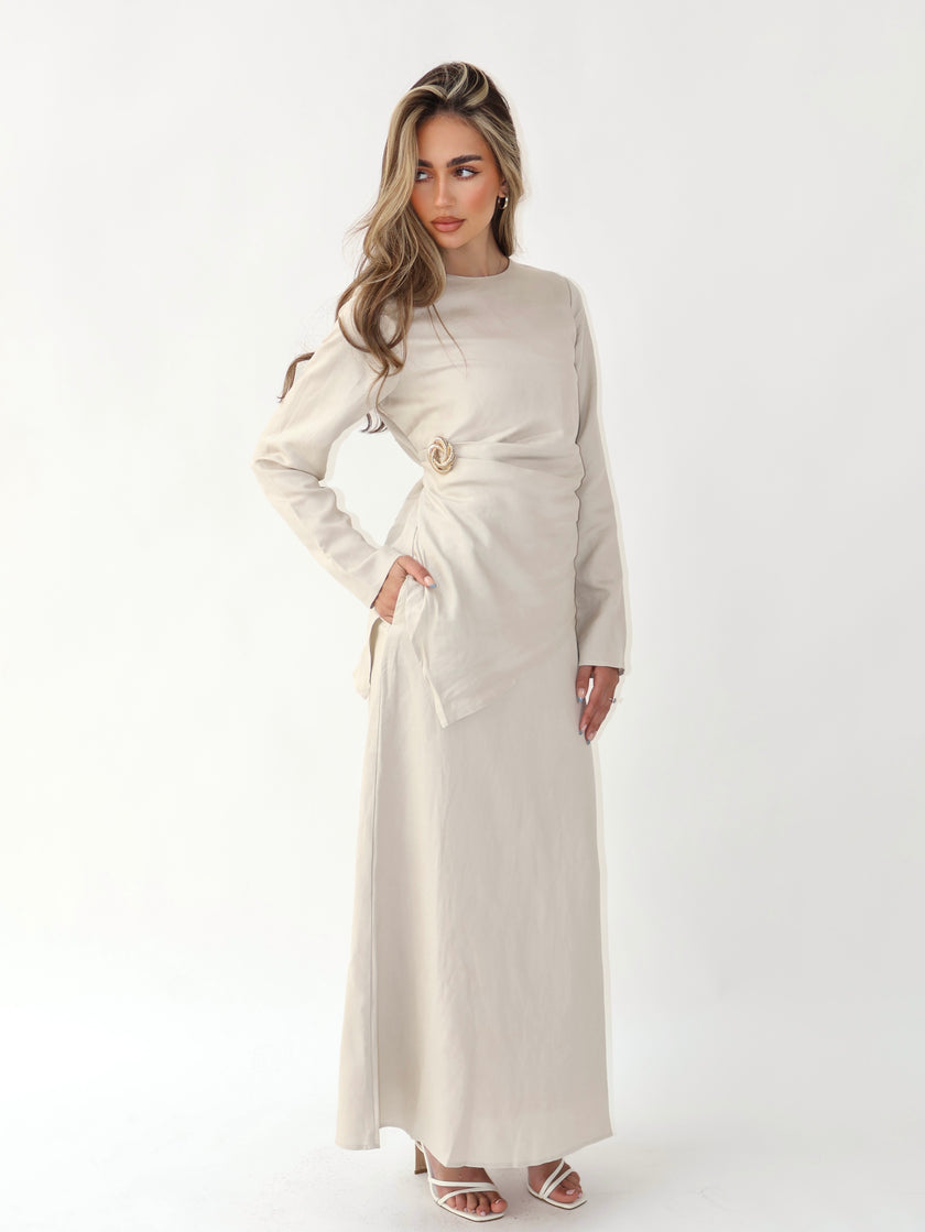 RAYAH MAXI SKIRT STONE