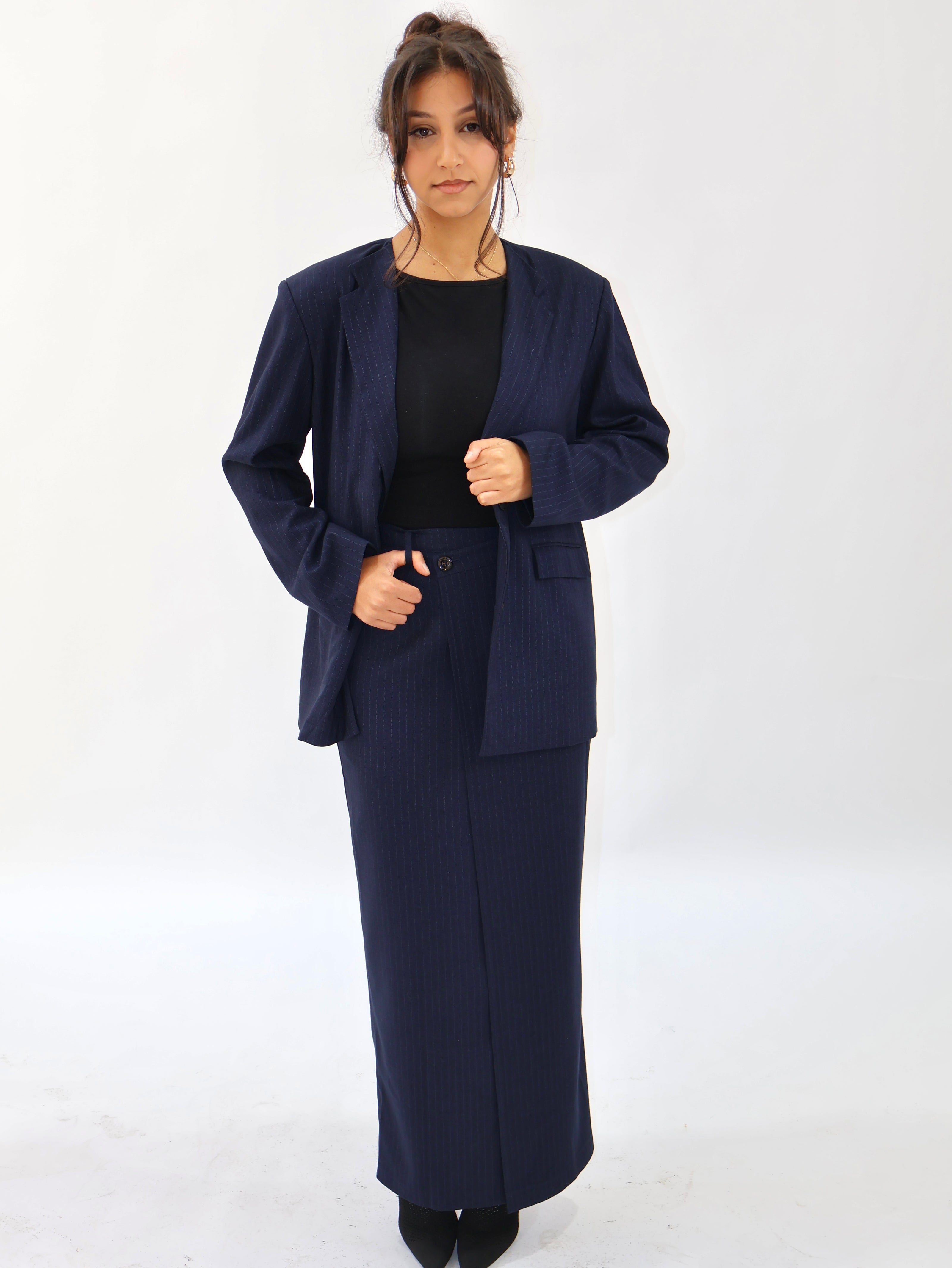 DIANA PINSTRIPE SKIRT