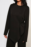 Mara Asymmetrical Top Black (PREORDER)