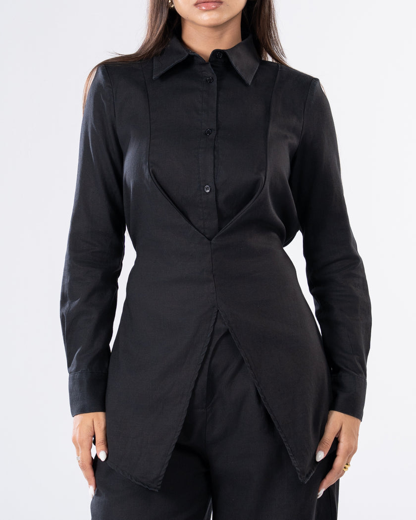 Chiara Blouse Black (PREORDER)