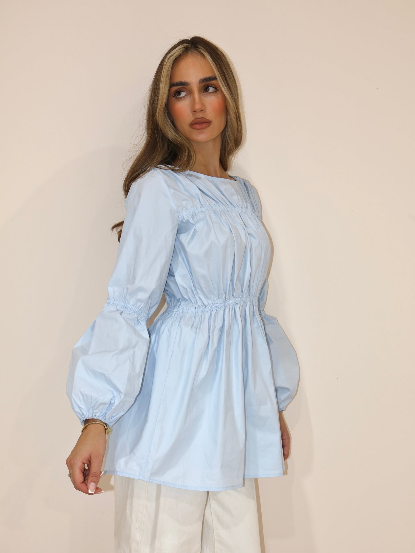 BAHAR BLOUSE - SKY BLUE