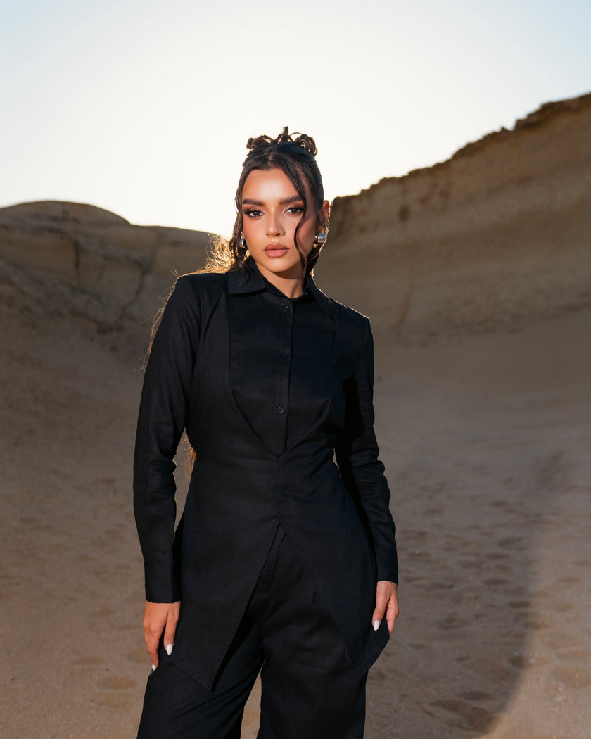 Chiara Blouse Black (PREORDER)