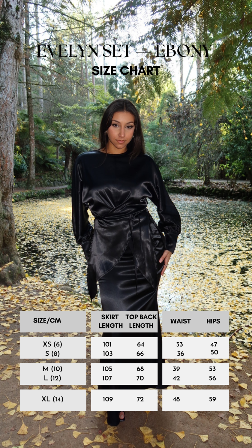 EVELYN SET - EBONY